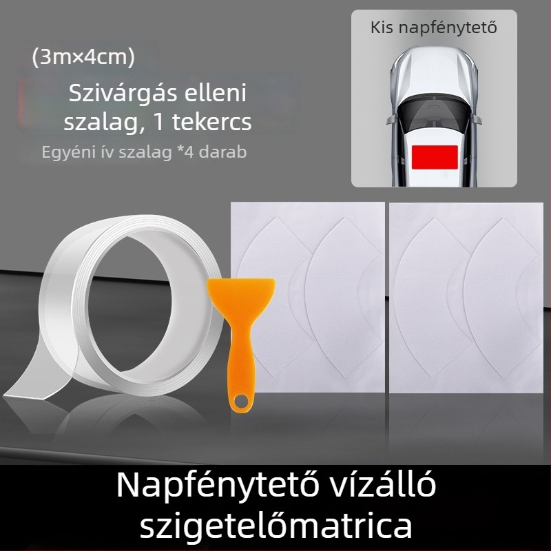 Tetőablak tömítőcsík szilikonból, 0,5 cm vastagság, JT modell, általános kompatibilitás