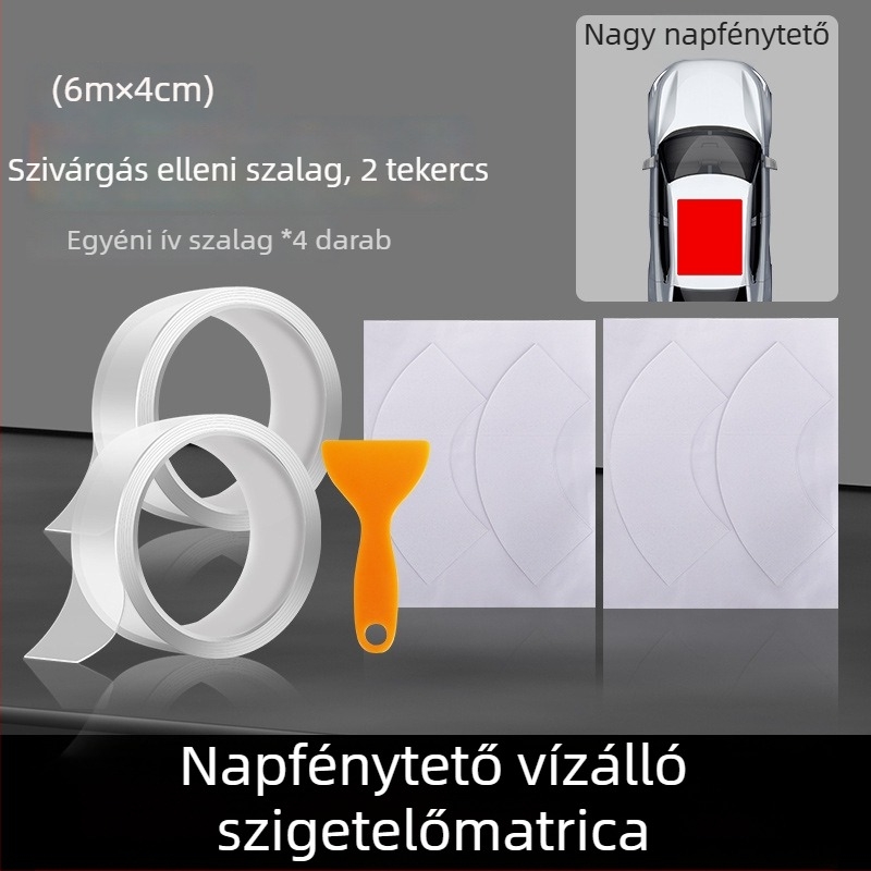 Tetőablak tömítőcsík szilikonból, 0,5 cm vastagság, JT modell, általános kompatibilitás