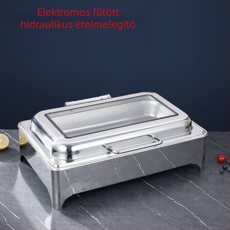 Kereskedelmi elektromos büfémelegítő szállodák számára – reggeliző büféasztal, 201-es rozsdamentes acél