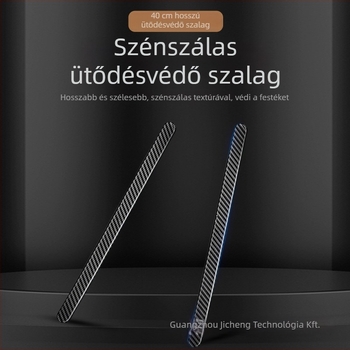 Karuiya PVC ütközésvédő matrica autóajtókhoz, universalis, szénszálas minta