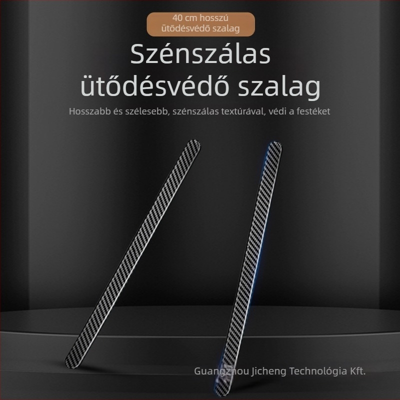 Karuiya PVC ütközésvédő matrica autóajtókhoz, universalis, szénszálas minta