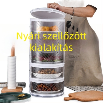Zöldségfedő és maradékok tárolója — légáteresztő, kétfunkciós konyhai fedél; anyag: PP; stílus: modern, minimalistikus; márka: Egyéb; minőség: Prémium