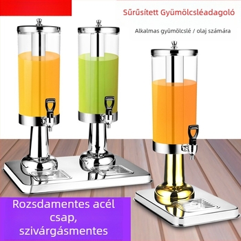 Wei jiexing Rozsdamentes acél gyümölcslé adagoló csap, átlátszó PC tartály
