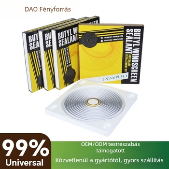 DAO autóipari tömítőszalag, modell Imported snake glue, vastagság 8, a fényszórókhoz és az ajtókhoz, anyag: gumi