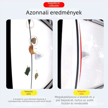 Gumi tömítő szalag a csomagtartó felső éléhez, univerzális kompatibilitás