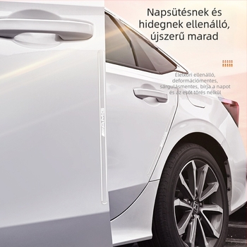 Autóajtó ütközésvédő szalag, PVC anyag, univerzális illeszkedés