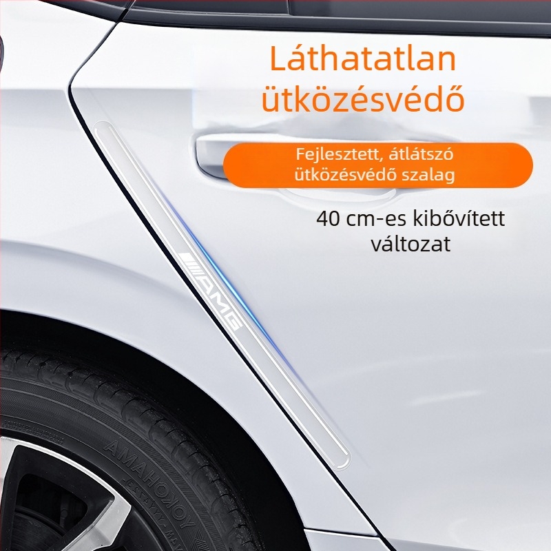 Autóajtó ütközésvédő szalag, PVC anyag, univerzális illeszkedés