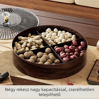 Műanyag többemeletes gyümölcstál szeparátorokkal, világos luxus és retro stílus (Márka: Bo yi zhan; Anyag: Műanyag; Bevezetés éve: 2024; Minőség: Premium)