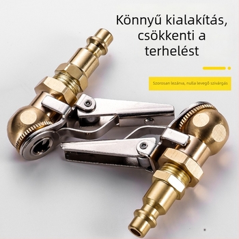 Tubeless szele pneumatikus csatlakozó belső menettel, alumínium, nyomásos rögzítés, univerzális kompatibilitás