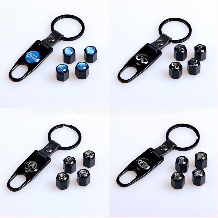 Gumiabroncs szelep sapkák, rozsdamentes acélból, csavarodó típus, szokásos magürege, univerzális illeszkedés