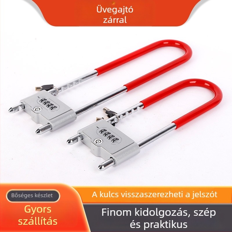 Minghanjiang üvegajtó zár – vasból készült, modell Glass door lock, üvegajtókhoz, új kínai stílus