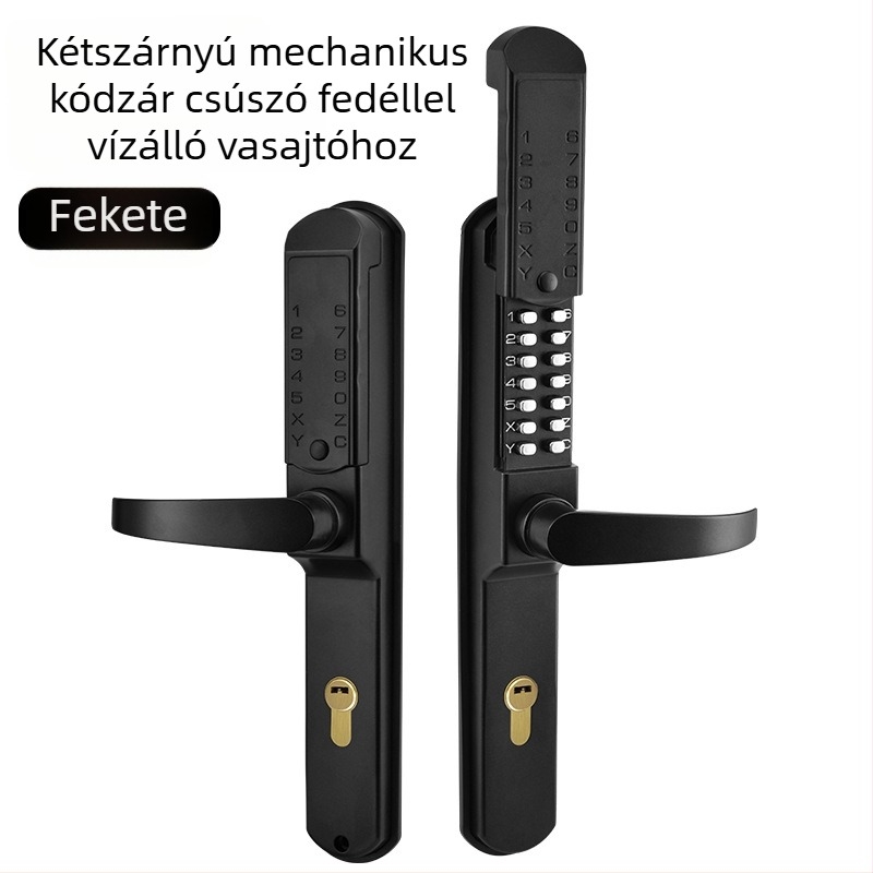 Mechanikus ajtózár 405h, cink ötvözet, záró rúd 8×8 mm, 85 mm távolság a rudak között