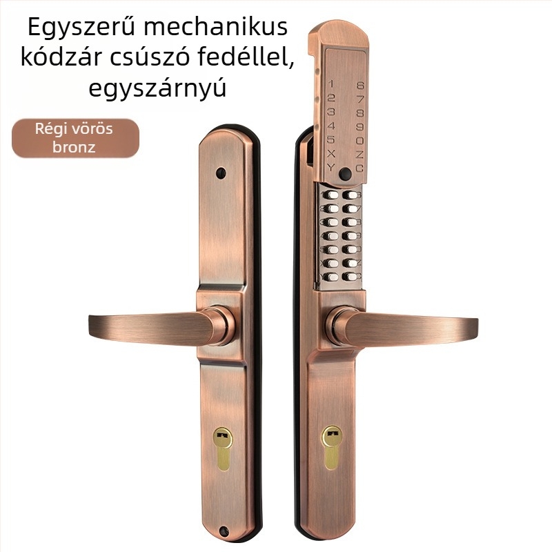 Mechanikus ajtózár 405h, cink ötvözet, záró rúd 8×8 mm, 85 mm távolság a rudak között