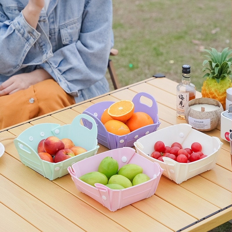 Szabadban használható gyümölcskosár - hordozható, összecsukható, TPR anyagból, modell Outdoor fruit basket, Zhejiang eredetű, modern minimalista stílus