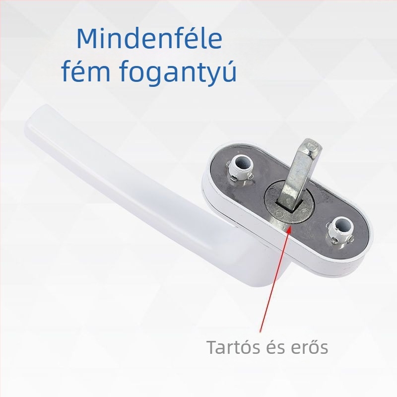 Ajtó- és ablakmozgató fogó push-pull és belső forgatható, zárral összekapcsolt; cink ötvözet; PVC ablakokhoz; modern minimalista stílus