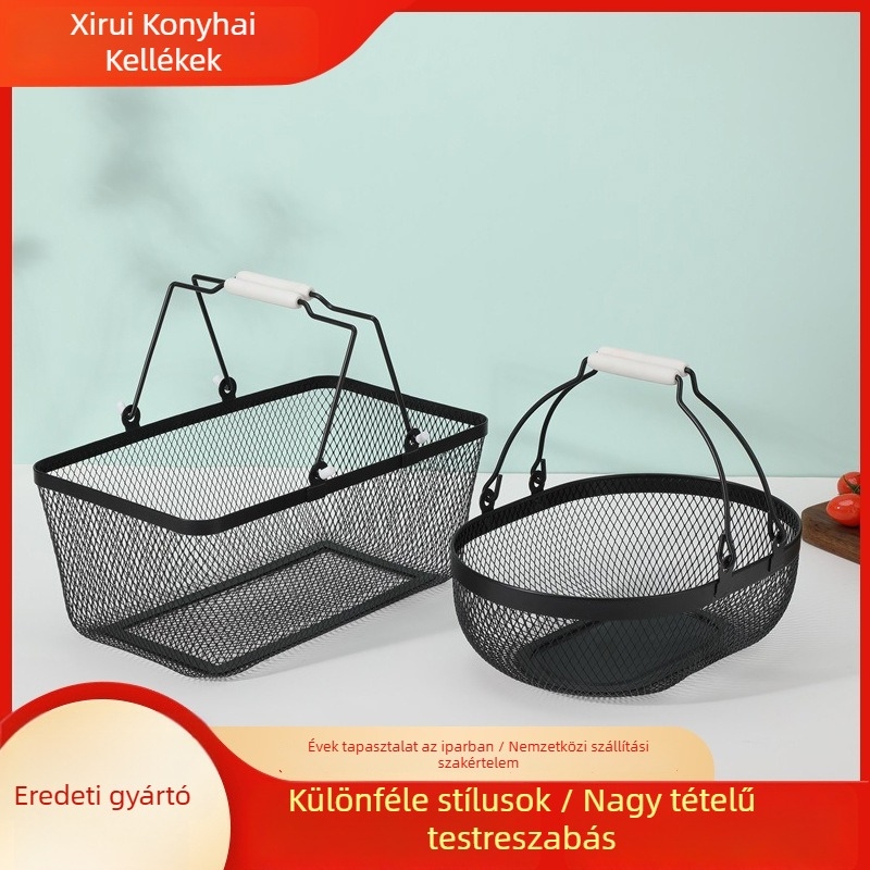 Vasból készült gyümölcskosár, Xirui márka, modern minimalist stílus, prémium minőség, 2025-ben piacra kerül
