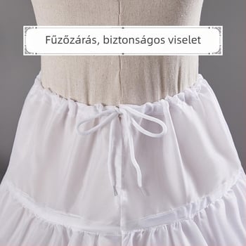 Gyermekeknek készült petticoat három acélgyűrűvel, kétszálas réteg, Lolita stílusú, 2023 ősz, raktáron