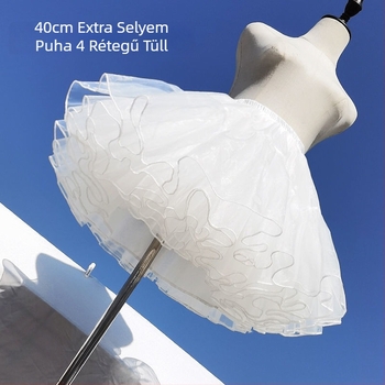 Lolita Petticoat - négy réteg, csont nélküli, laza tüll, Happy South Beauty, felnőttek, 2022 ősz
