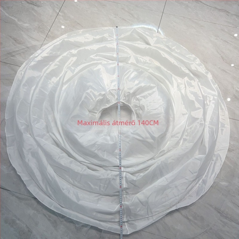 Négy karikás esküvői krinolin szoknya, 140 cm átmérő, kétszintes tüll