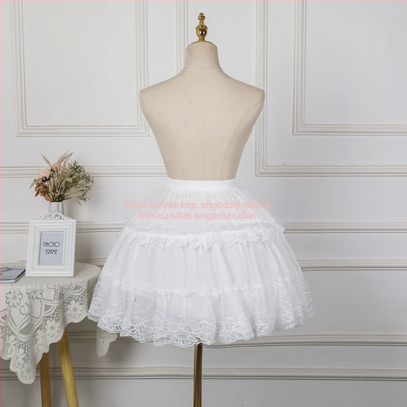 Petticoat csont nélküli kialakítás, Lolita lace pattern, fishbone (Adult, Summer 2021, Spot)