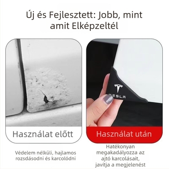 Night Cat alone PVC autó ajtó antiütközés szalag, sarka védő matrica, univerzális