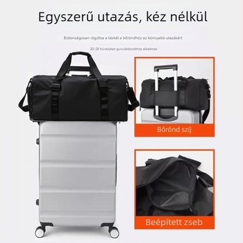 Uniszex fitnesz- és utazótáska nedves-száraz elválasztással, vízálló és könnyű, kapacitás 20–35 L
