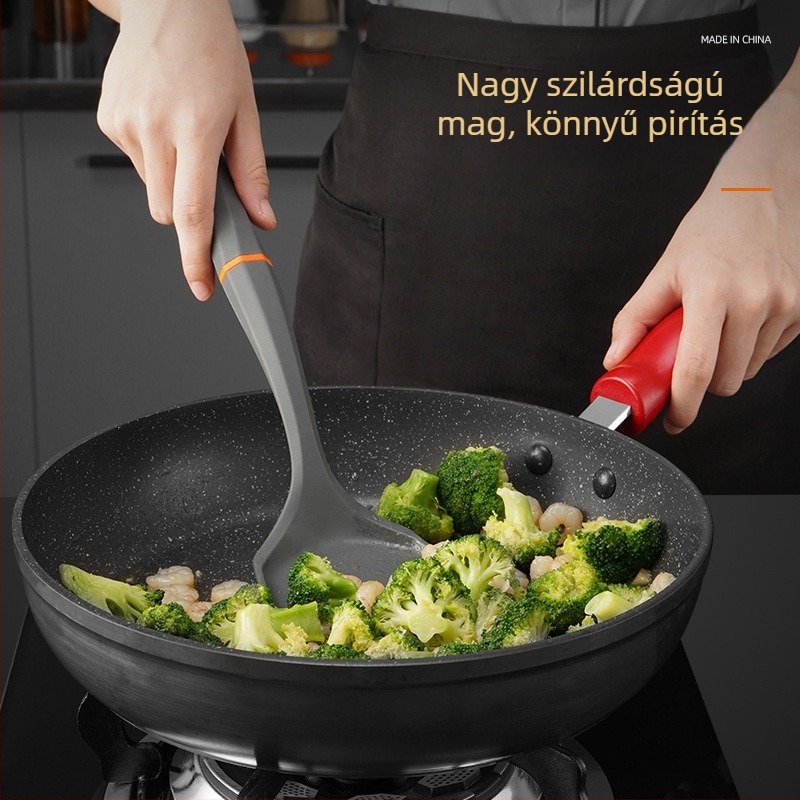 Szilikon spatula és kanál készlet, tapadásmentes, hőálló, hét darabból álló