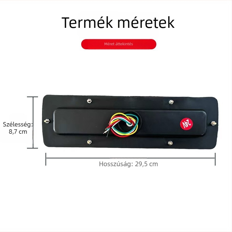 LED hátsó lámpa teherautókhoz és univerzális járművekhez, Northern Aurora, 12/24V, mérnöki műanyagok, testreszabható