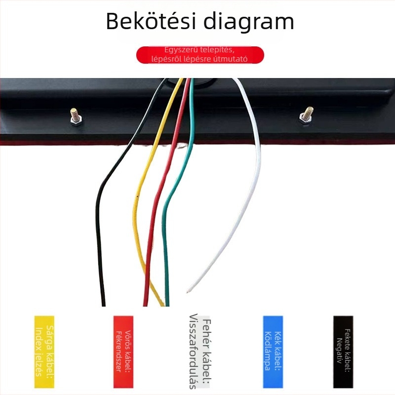 LED hátsó lámpa teherautókhoz és univerzális járművekhez, Northern Aurora, 12/24V, mérnöki műanyagok, testreszabható