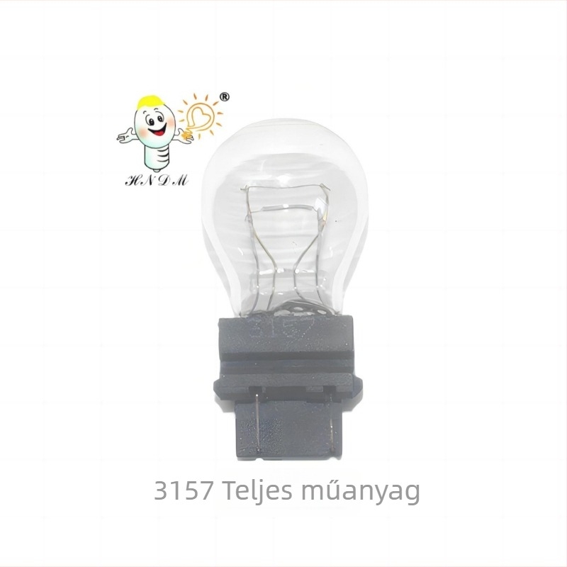 3157/3156 autóizzó, 12V, 27/8W, meleg fény 3000K, élettartam 5000h