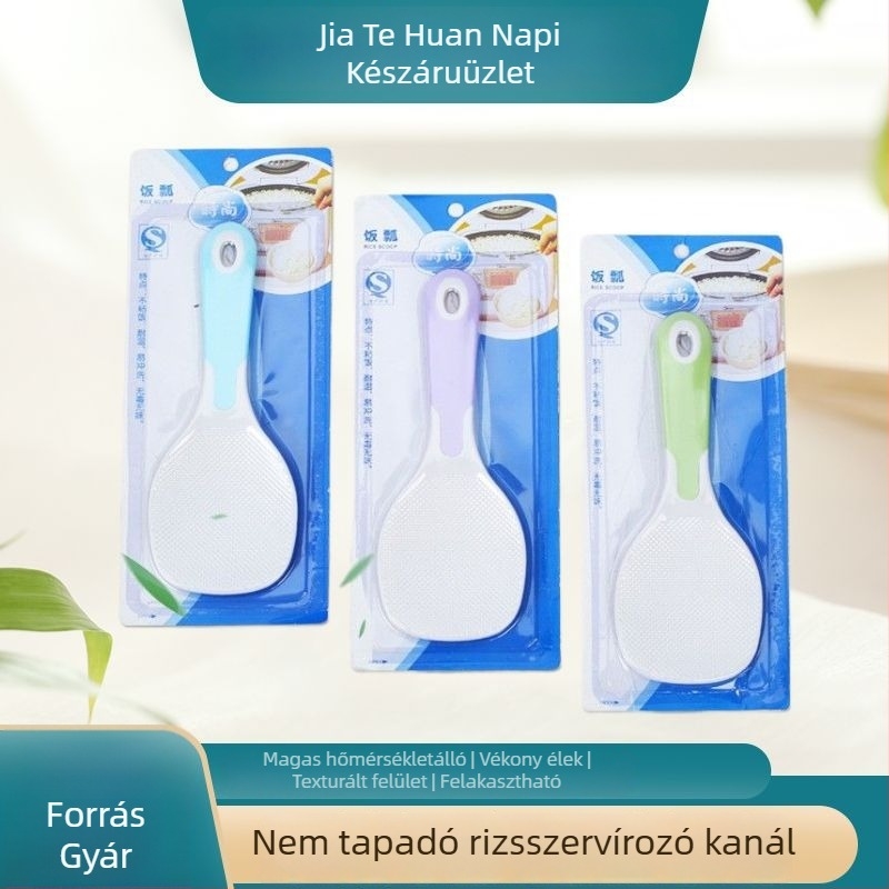 Műanyag rizsszervírozó kanál – modern egyszerű stílus, vízcsiszolt felület, 2018-ban piacra dobva