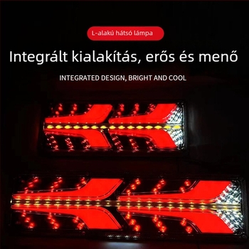 Chenxiang A45 teherautó hátsó lámpa LED-del, fényvezetővel, irányjelző és féklámpa, 24V (teherautó-kompatibilis; testreszabott gyártás; élettartam 10 év)