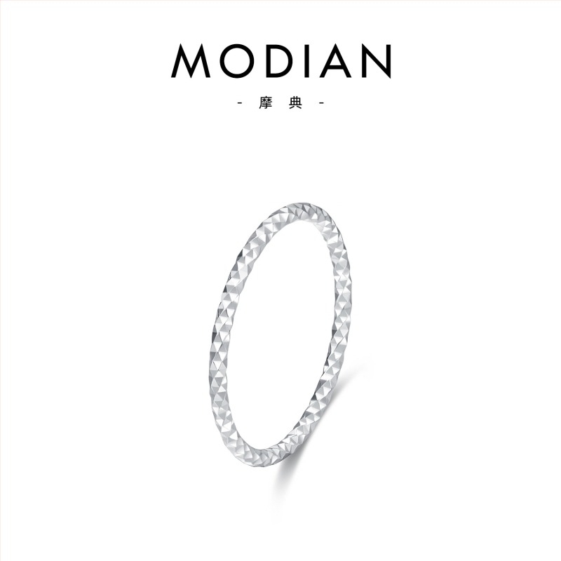Modian 925 Sterling ezüst női vékony gyűrű, csillogó csillagos dizájn, minimalist stílus