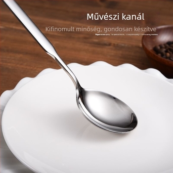 316-os rozsdamentes acélból készült kanál, modern minimalista kialakítás, testreszabható, tükörfényes felület