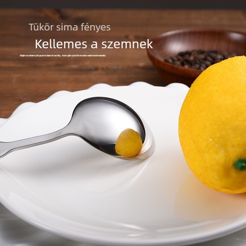 316-os rozsdamentes acélból készült kanál, modern minimalista kialakítás, testreszabható, tükörfényes felület