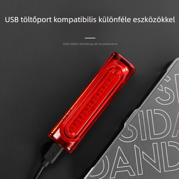 Tuliao USB LED hátsó lámpa kerékpárhoz – MTB és országúti kerékpárokhoz, fék- és figyelmeztető fénnyel
