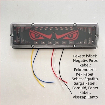 LED hátsó lámpa teherautókhoz és utánfutókhoz, modell WSY131, Lion Dance Eye stílus, 12/24V, 21W