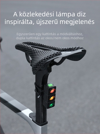 Quanxin kerékpár hátsó lámpa, hosszú üzemidejű, újratölthető, éjszakai tekerésre MTB és országúti kerékpárokhoz