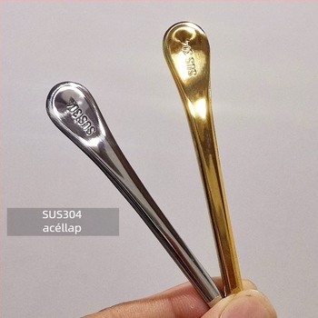 Hosszú nyelű szakácskanal, 304 rozsdamentes acél, tükrös felület, kreatív trend stílus, kereskedelmi használatú