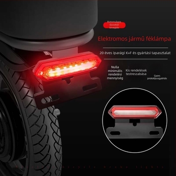 Éjszakai vezetéshez hátsó fény piros-kék villogóval elektromos kerékpárok és MTB-k számára, nagy fényerősségű hátsó lámpa
