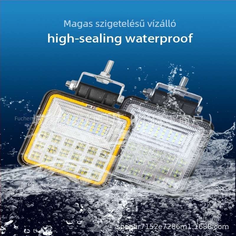 LED Munkalámpa COB Reflektorral Autókhoz, Teherautókhoz és Targoncákhoz – 126W, 12-80V, alumínium ház