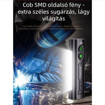 Tölthető LED munkalámpa mágneses tartóval, 10W, 1000mAh, hatótáv 500 m