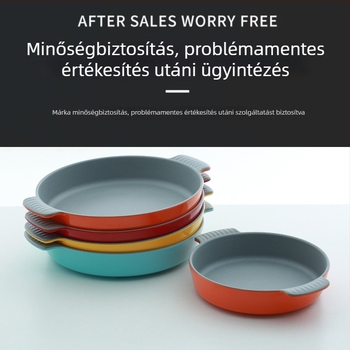Kerek melamin tányér tengeri ételekhez, kettős fogantyúval, 18 cm átmérő