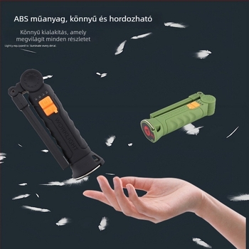 Kézi mágneses összecsukható LED munka lámpa (5W, 360° forgás, 800 mAh akkumulátor)