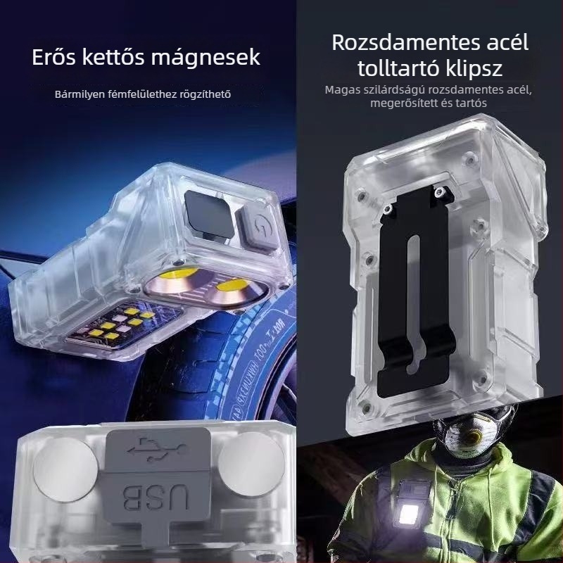 Mágneses LED kézi munkalámpa autójavításhoz és kültéri használathoz, ABS ház, Dc-08 modell, ≤100 lm