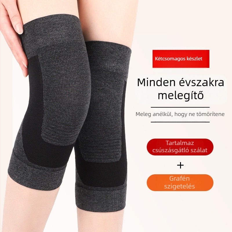 Grafén térdvédők melegen tartó és ízületi stabilitást támogató, csúszásmentes védelem