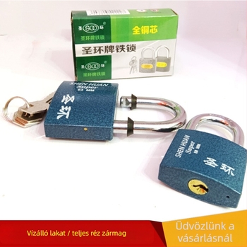 Holy Ring vasból készült háztartási lakat, modellek 32/38/50/63, poggyászhoz, szekrényekhez, ajtókhoz és tokokhoz