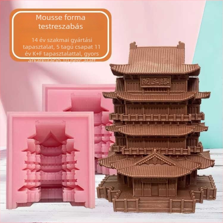 Szilikon forma mousse tortához, 3D szabálytalan forma, élelmiszer-minőségű szilikon, DIY személyre szabott sütés