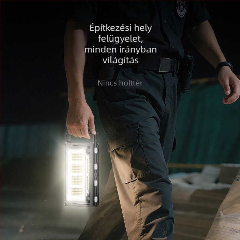 Ruiying Hordozható LED Reflektor, 30W, 10000mAh, vízálló, 360° forgás, újratölthető, autókarbantartáshoz