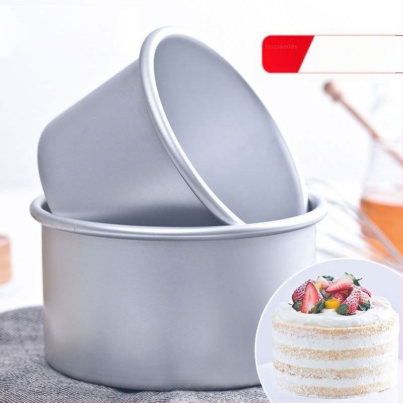 Kör alakú szifon tortaforma, anodizált alumínium, levehető aljzattal, méretek: 4, 6, 8, 9, 10 és 14 hüvelyk.